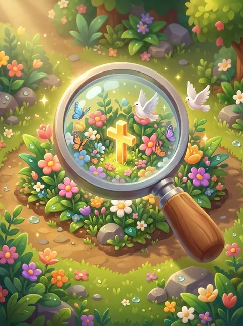 Find the Cross — Kingdomland Bible game